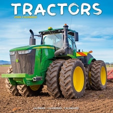 Tractors 2026 Calendar | Square Wall Calendar | Transport, Farm Gift | Plastic Free Packaging | by Avonside Publishing