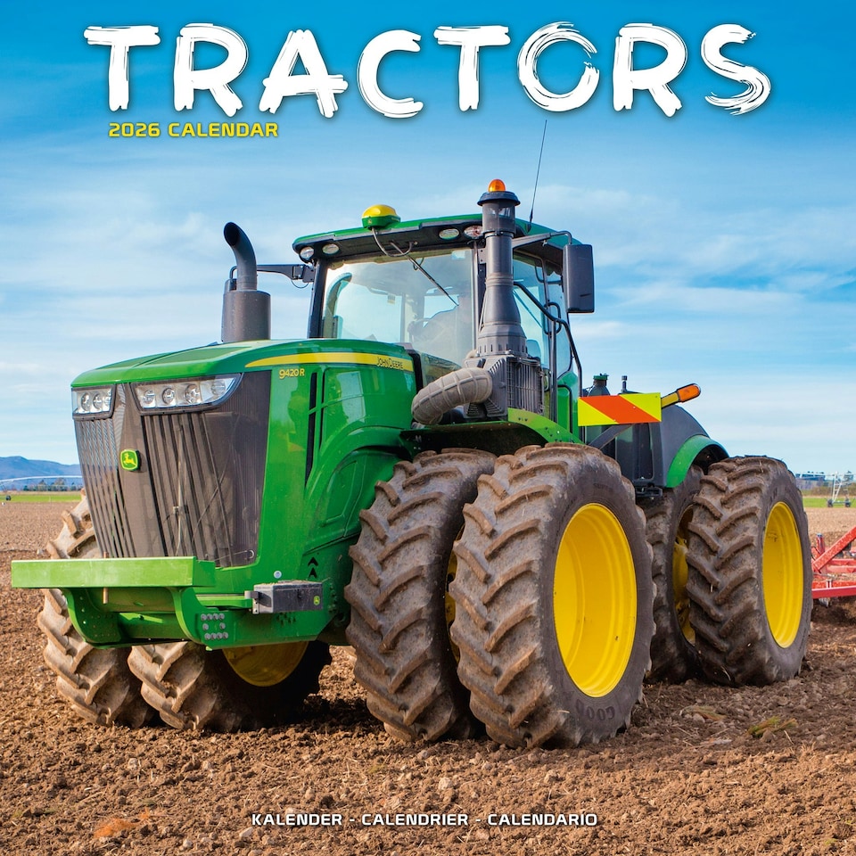 image 1 of Tractors 2026 Calendar | Square Wall Calendar | Transport, Farm Gift | Plastic Free Packaging | by Avonside Publishing