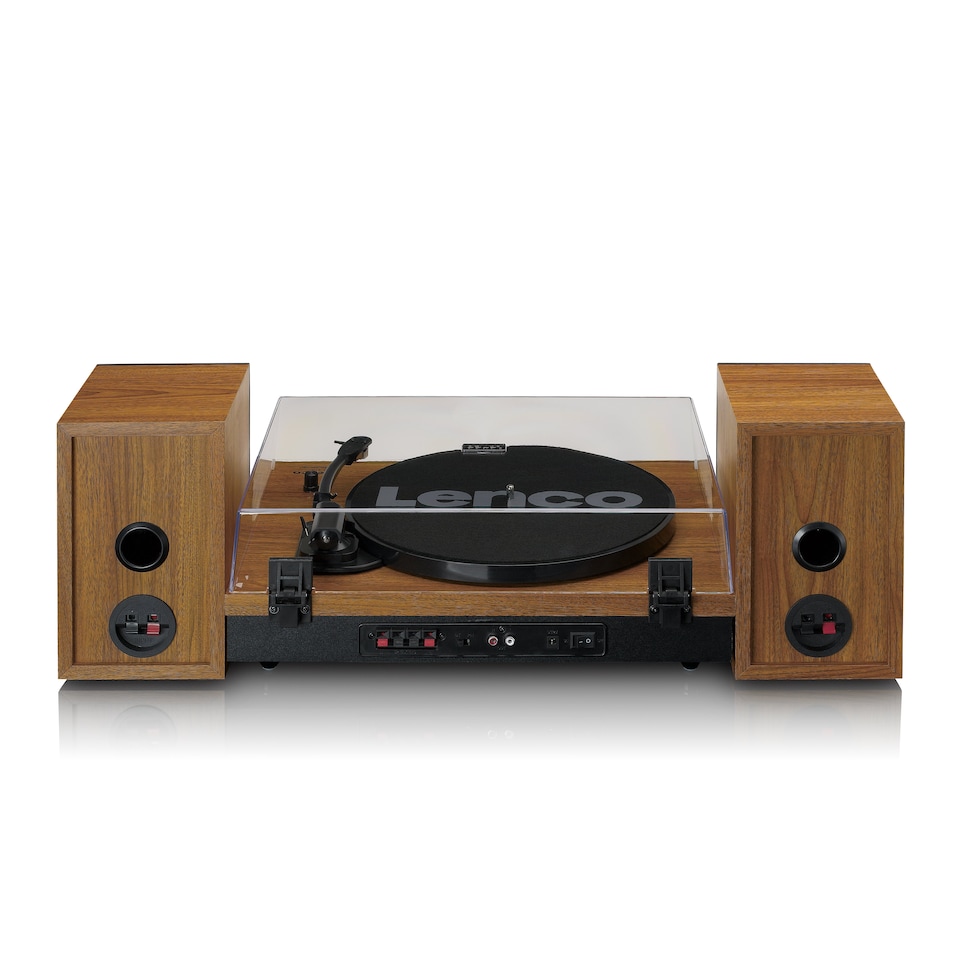 image 1 of LENCO LS-310WD - Turntable with Bluetooth and two separate speakers, wood