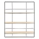 image 3 of Interiors By Premier Ample Storage 3 Layer Shelf, Durable Design Metal Frame Shelf For Balcony, Stylish Hanging Frame Shelf Black