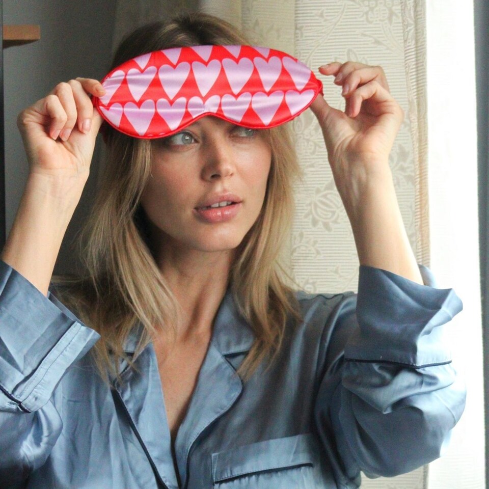 image 1 of SMUG Satin Sleep Mask - Longheart Print