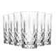 image 1 of RCR Crystal Orchestra Cut Glass Highball Cocktail Glasses Tumblers Set - 396ml - Pack of 6 | Clear | Clear