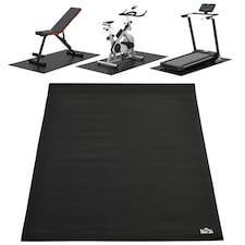 HOMCOM 6mm Thick Gym Equipment Mat Non-slip Floor Protector Mat 180 x 90 x 0.6cm