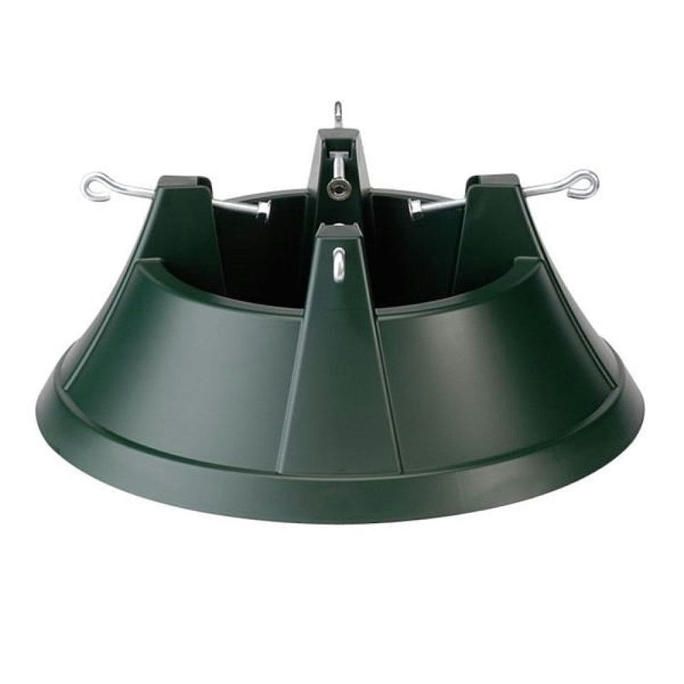 image 1 of Elho Nordman Green Christmas Tree Stand for Real Trees up to 13ft Tall