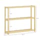 image 3 of HOMCOM 3-Tier Bamboo Adjustable Bathroom Storage Shelf, Natural