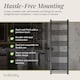 image 4 of Balterley Straight Heated Heated Towel Rail Radiator, 930W | Black | Matt Black