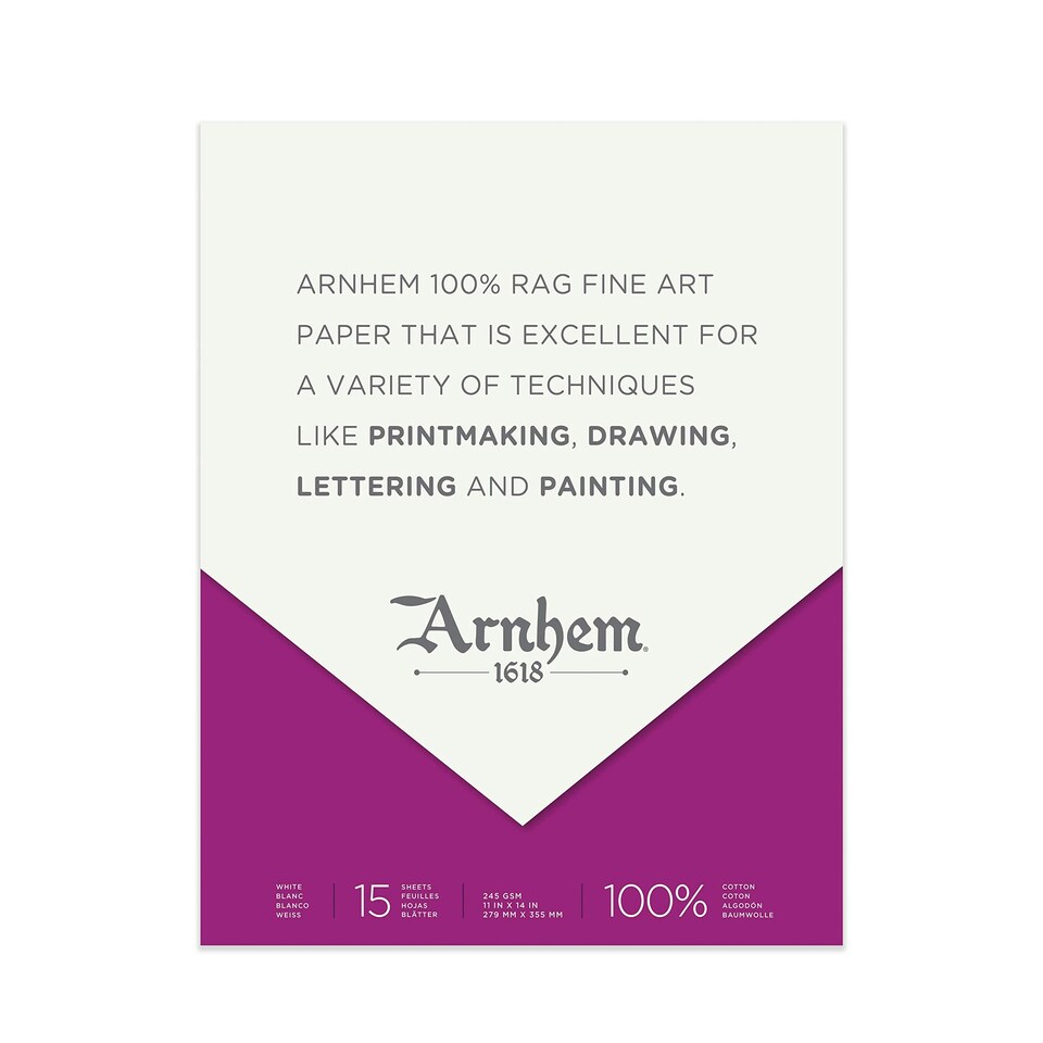 Arnhem 1618 Paper Pad - 11in x14in - 15 sheets One Size