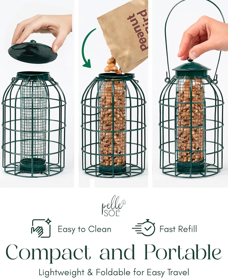 image 1 of Pelle & Sol Peanut Bird Feeder Squirrel Proof
