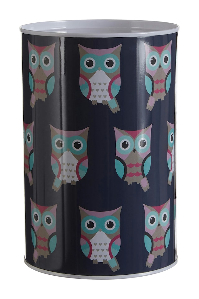 image 1 of Happy Owls Large Money Tin | Blue