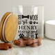 image 2 of Personalised Glass Dog Treat Jar with Bamboo Lid