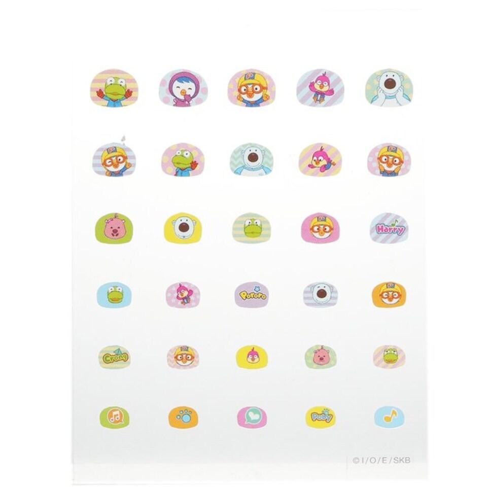 image 1 of Pororo Nail Sticker - # Pr 05 - 1pack Multi