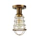 image 2 of Quoizel Mixon Semi Flush Ceiling Light Weathered Brass