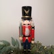 image 1 of 30cm Wooden Christmas Nutcracker Soldier Decoration with Red Body
