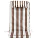 image 4 of High Back Seat Pad Deck Stripe, Cushion, Chocolate