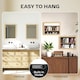 image 4 of HOMCOM 30 x 40 cm Wall Bathroom Mirror, Vanity Mirror, Set of 2