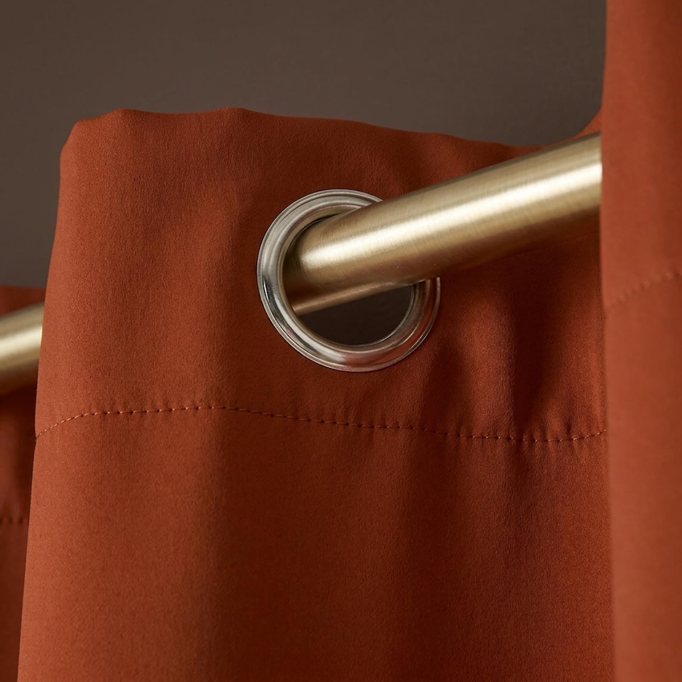 image 1 of OHS Essentials Eyelet Blackout Thermal Curtain Pair - 46x54 inch