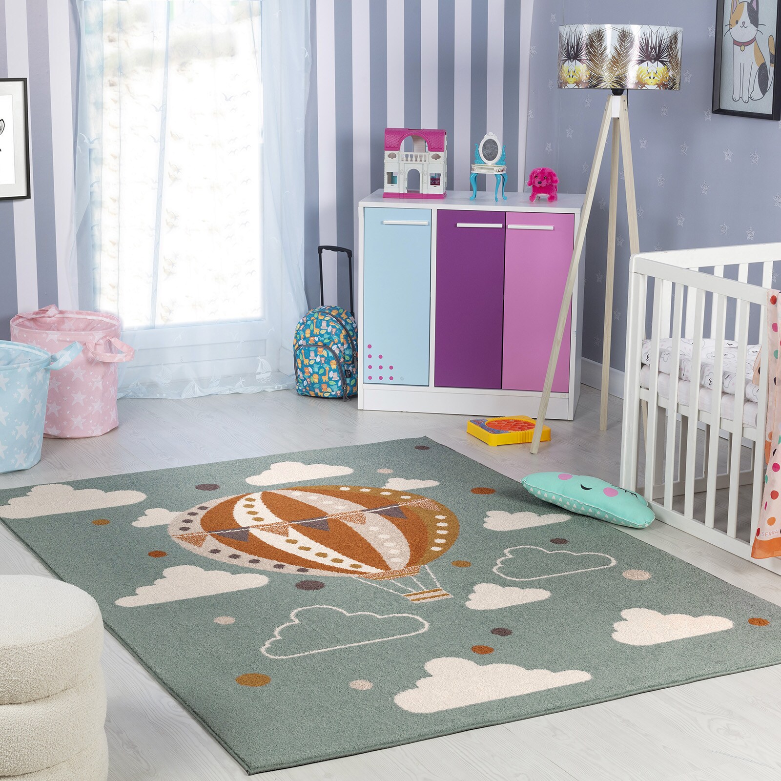 LIVABLISS Ankara-Kids Washable Rug 160 x 213 cm | Multicoloured