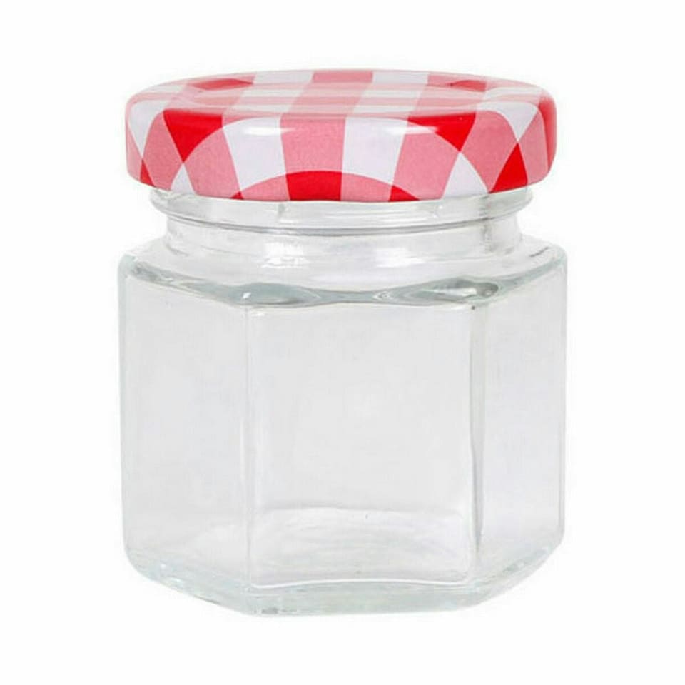 image 1 of Transparent Glass Jar Mediterraneo Glass 45 ml (96 Units) N/A
