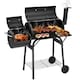 image 4 of Groundlevel Alabama Alfs Smoker BBQ Charcoal Grill Outdoor Garden Barbecue Offset Side Smoker Compartment