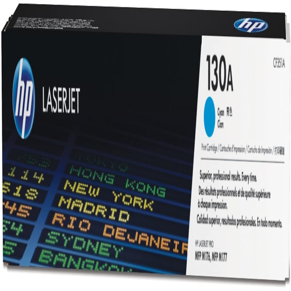 HP 130A Cyan Standard Capacity Toner 1K pages for HP Color LaserJet Pro M176/M177 - CF351A N/A