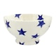 image 1 of French Bowl: 14.5cm Emma Bridgewater Blue Star Bowl, Ceramic White