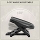 image 5 of HOMCOM Adjustable Under-Desk Footrest Height Angle Tilt Anti-Slip, Grey 