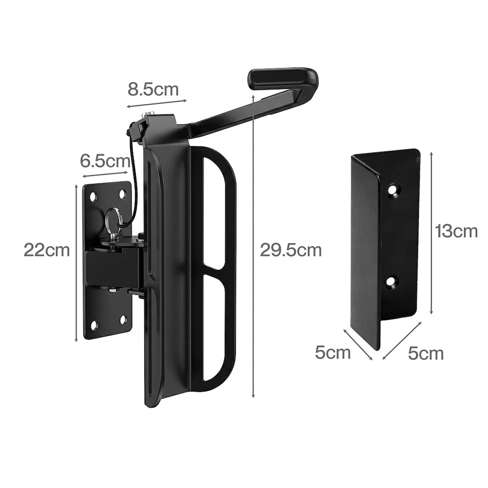 image 1 of MONVELO Bike Rack Hook-mounted Parking Rack Swivel Bike Wall Mount Bike Storage