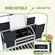 image 8 of PawHut Tortoise House w/ Adjustable Lamp Holder, Openable Lid, Dual Main Houses