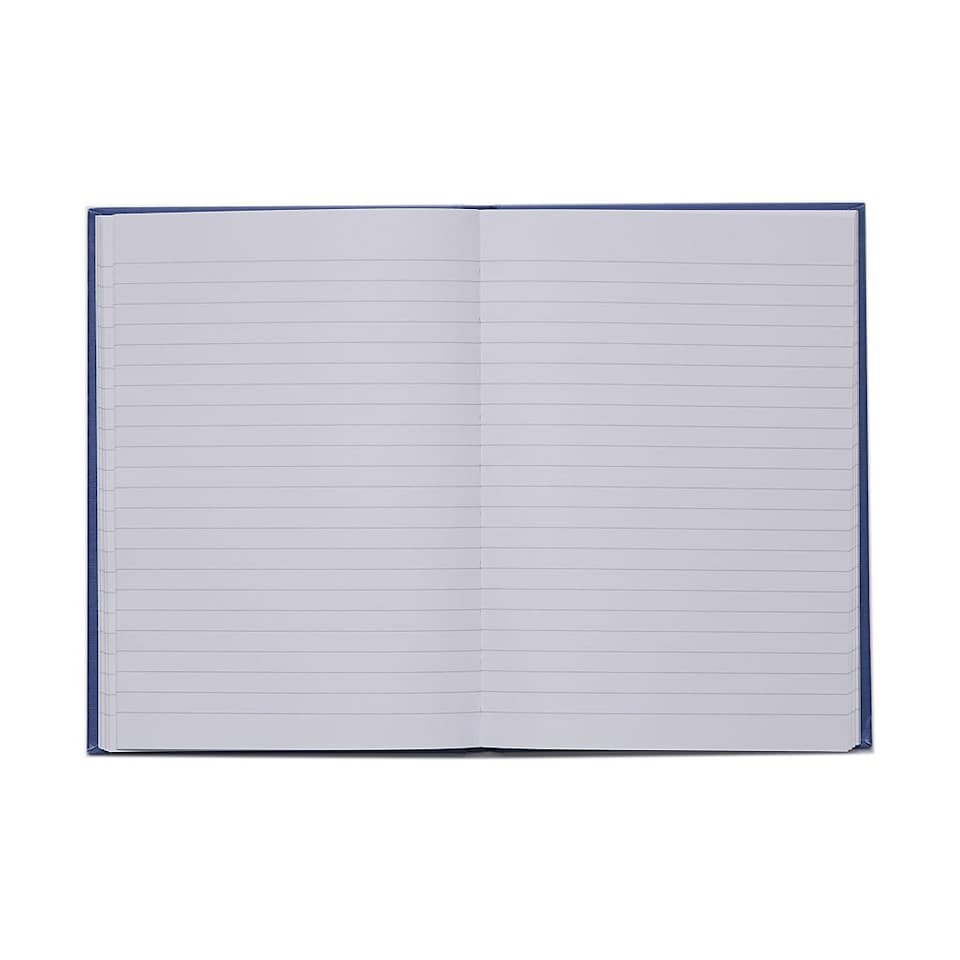 image 1 of Rhino A5 192 Page Blue 8mm Lined Casebound Book