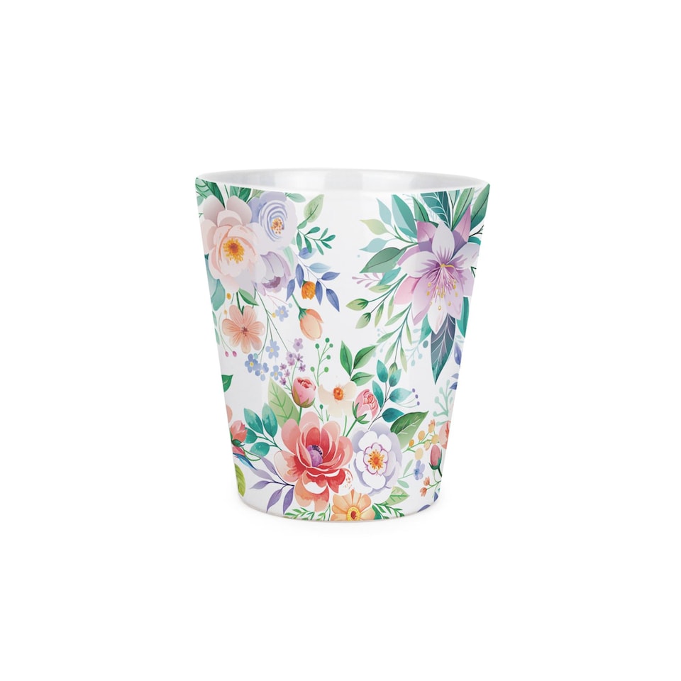 image 1 of Floral Bouquet Small Ceramic Plant Pot
