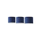 image 1 of ValueLights Torbery Set of 3 Navy Nesting Ceiling Light Shades | Blue