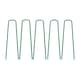 image 1 of 50 U-Shape Ground Pegs Green