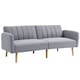 image 1 of HOMCOM 3 Seater Sofa Bed w/ Adjustable Backrest for Living Room, Guest Room 