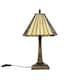 image 1 of ValueLights Tiffany Stained Glass Shade Antique Brass Table Lamp | Multi
