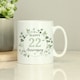 image 3 of Personalised Botanical Anniversary Mug White