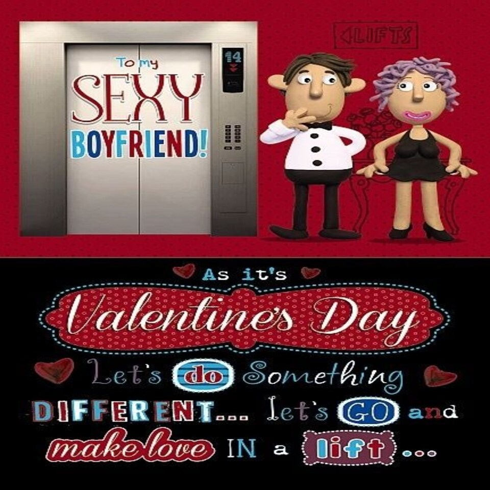 image 1 of Let's Do Something Different Cheeky & Naughty Boyfriend Valentine's Day Card