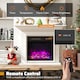 image 5 of COSTWAY Electric Fireplace Insert Fireplace Heater Black