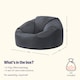 image 6 of Adult Classic Beanbag Outdoor Waterproof Bean bags Ready Filled - Slate Grey | Grey | Slate Grey | 1