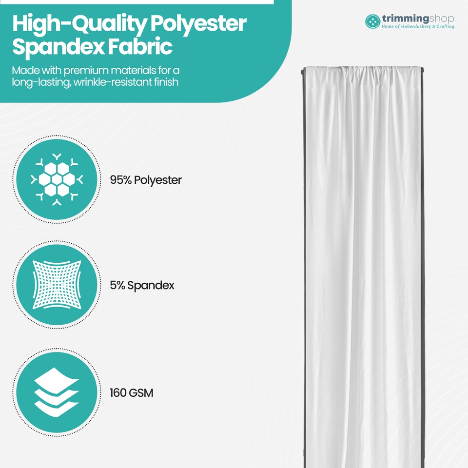 image 1 of 4x1m Spandex Backdrop Photography Background Drapes with Rod Pocket