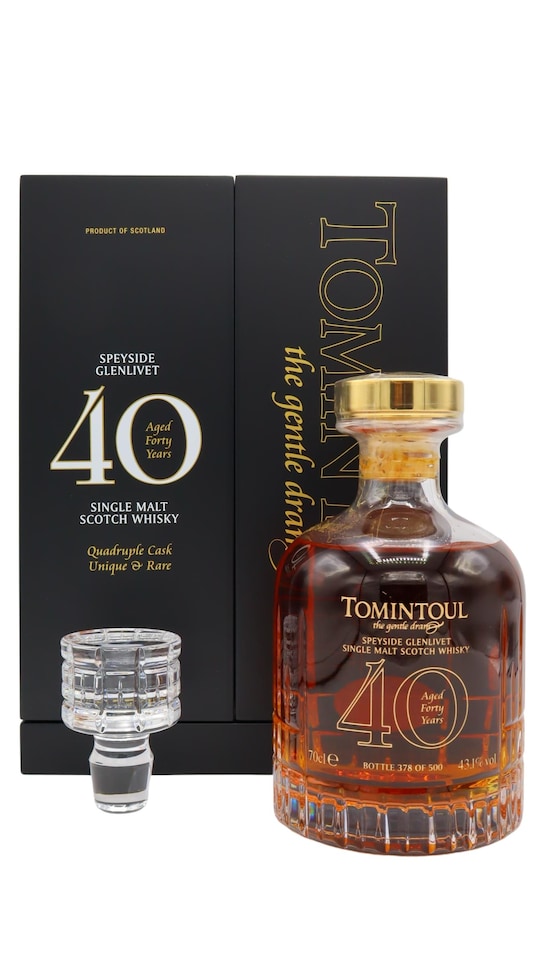 Tomintoul - Quadruple Cask Speyside Single Malt Scotch 1974 40 year old Whisky