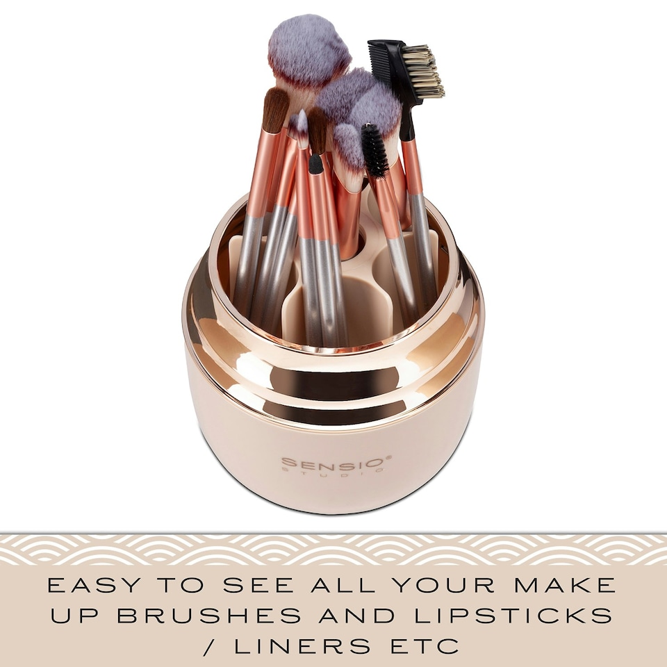 image 1 of Sensio Makeup Brush Storage Jar | Cream
