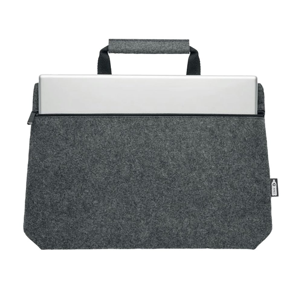 image 1 of MidOcean Tapla RPET Felt Laptop Bag - Stone Grey - 28cm x 38cm x 6.5cm Black