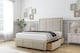 image 3 of Sloomy Lancaster Cream Plush Divan Bed With Mattress 2 Drawers Footend With 26" Strutted Headboard & 12" Matching Footboard 4'6 Double | Cream | Cream | Double | 1