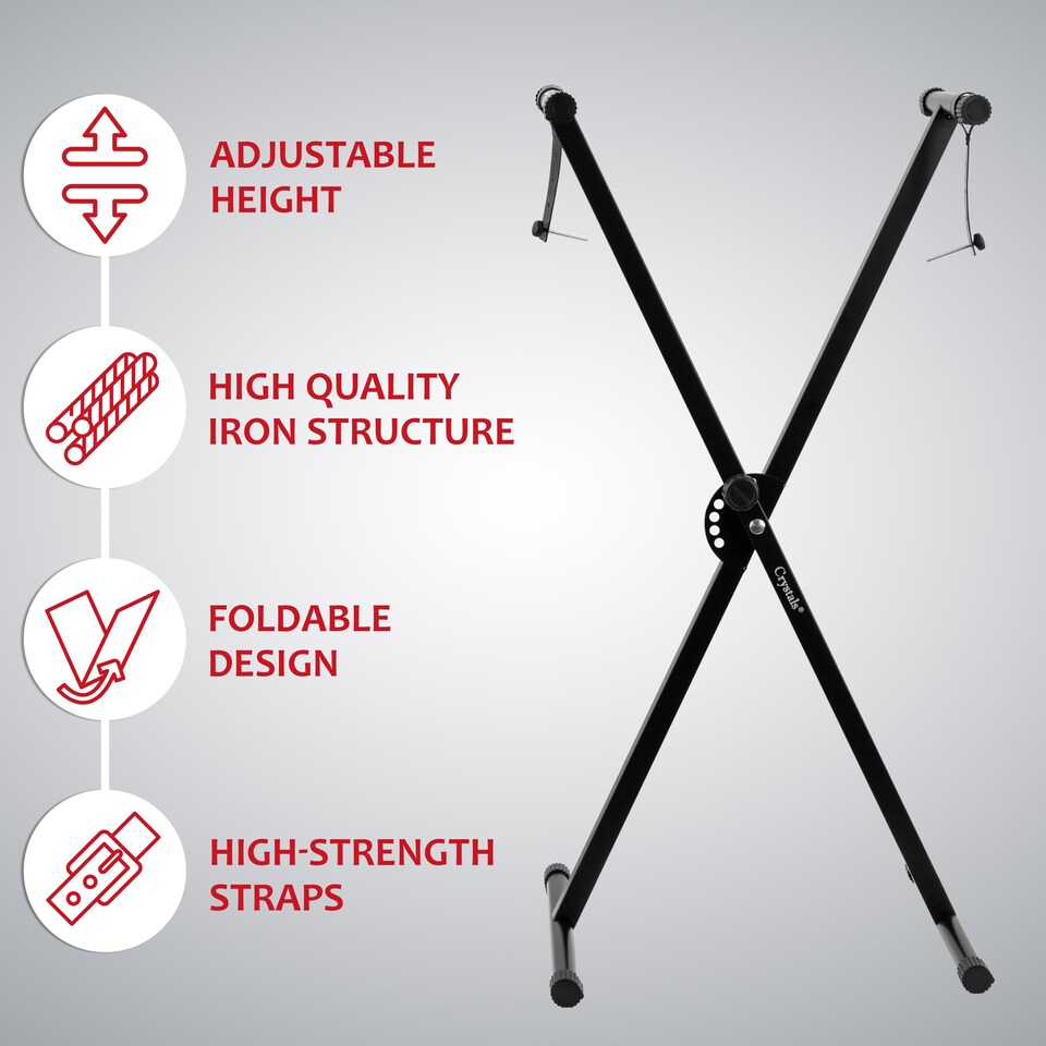 image 1 of X Frame Keyboard Stands Single Beam Music Electronic Keyboard Stand
