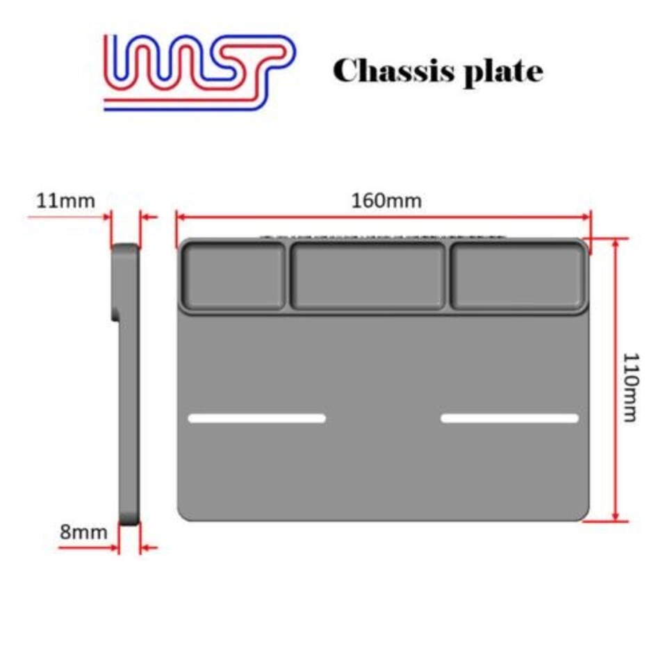 image 1 of Slot Car Chassis Set Up Plate 1:32 Scale New WASP