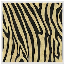 Golden zebra (Picture Frame) White | L