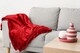 image 3 of Plush Collection Flannel Fleece Super Soft Throw in Red (79" x 95") | Red | Red