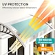 image 8 of Outsunny Door Canopy Awning Outdoor Window Rain Shelter for Door 100 x 75cm Clear | Clear