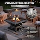 image 3 of Hortus Metal Square Firepit BBQ
