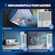 image 4 of HOMCOM 10L/Day Portable Quiet Dehumidifier for Home, Electric Air De-Humidifier